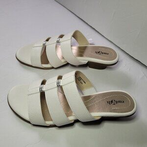 East 5th Elden White Sandals Women's Size 8 NWT